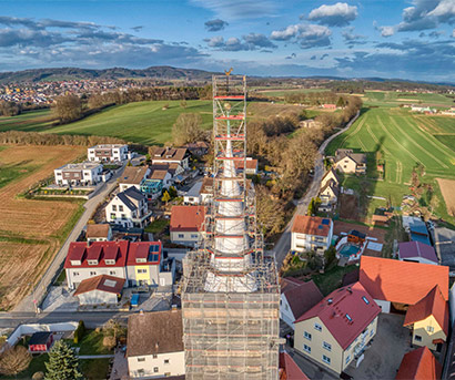 Kirchturm Dormitz – Baufortschritte der Kirchensanierung